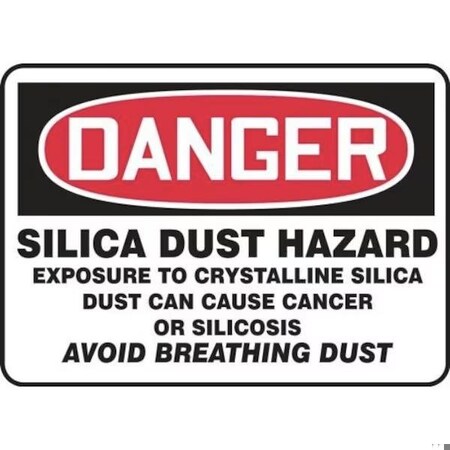 Accuform OSHA DANGER SAFETY SIGN SILICA DUST MCHG138XP MCHG138XP